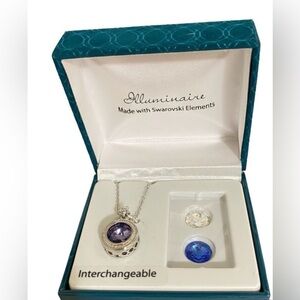 Illuminaire Made with Swarovski Elements interchangeable necklace.
